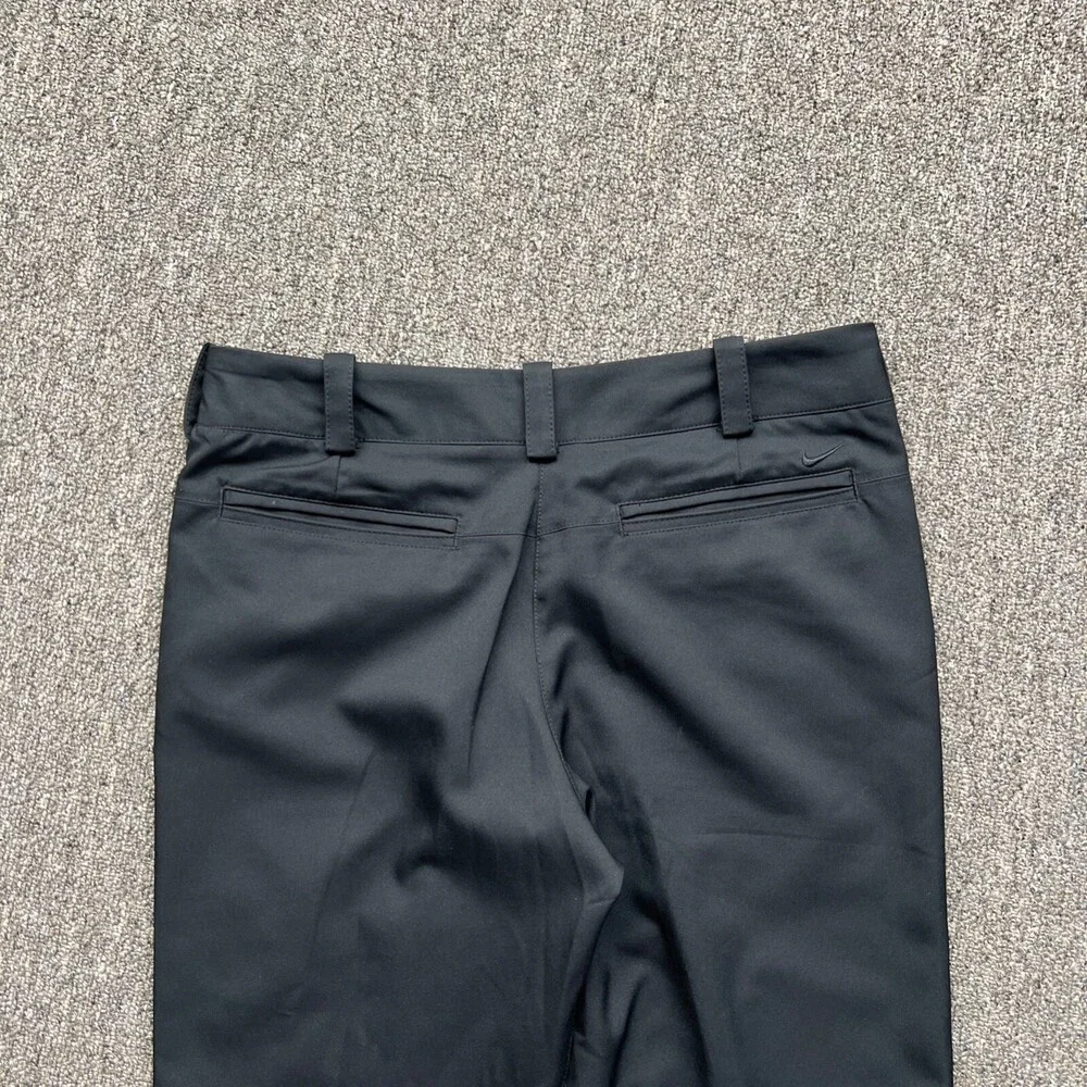 Nike‎ Golf Pants Size 2 Womens Black 28 x 25 Athletic Pants Dri Tour Performance